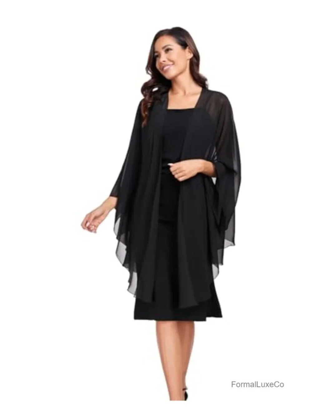 Chiffon Shawl Wrap for Evening Wedding Party - Soft Lightweight Pashmina